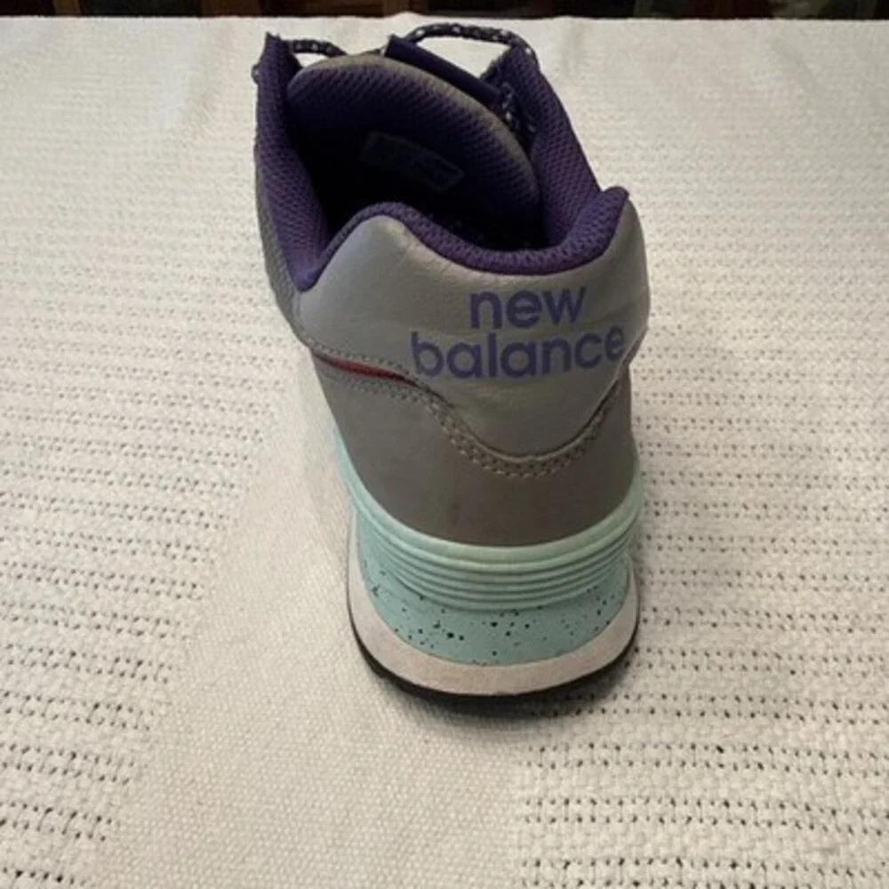 New Balance 574 Marblehead Prism Purple Grey Women's 10 Running Shoe WL574WOA